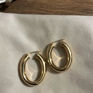 Gold hoop earrings